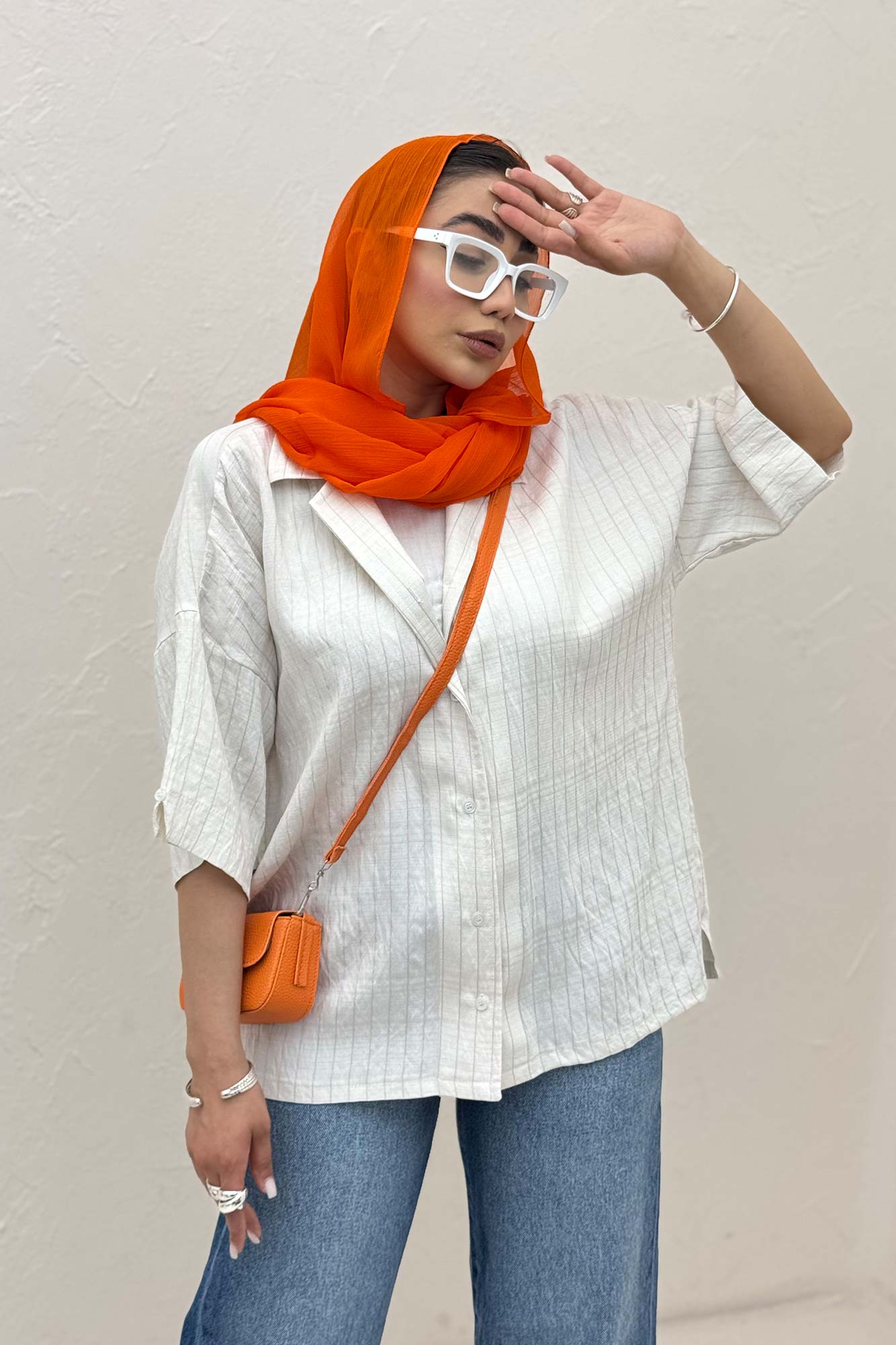 شومیز آستین کوتاه parry راه راه