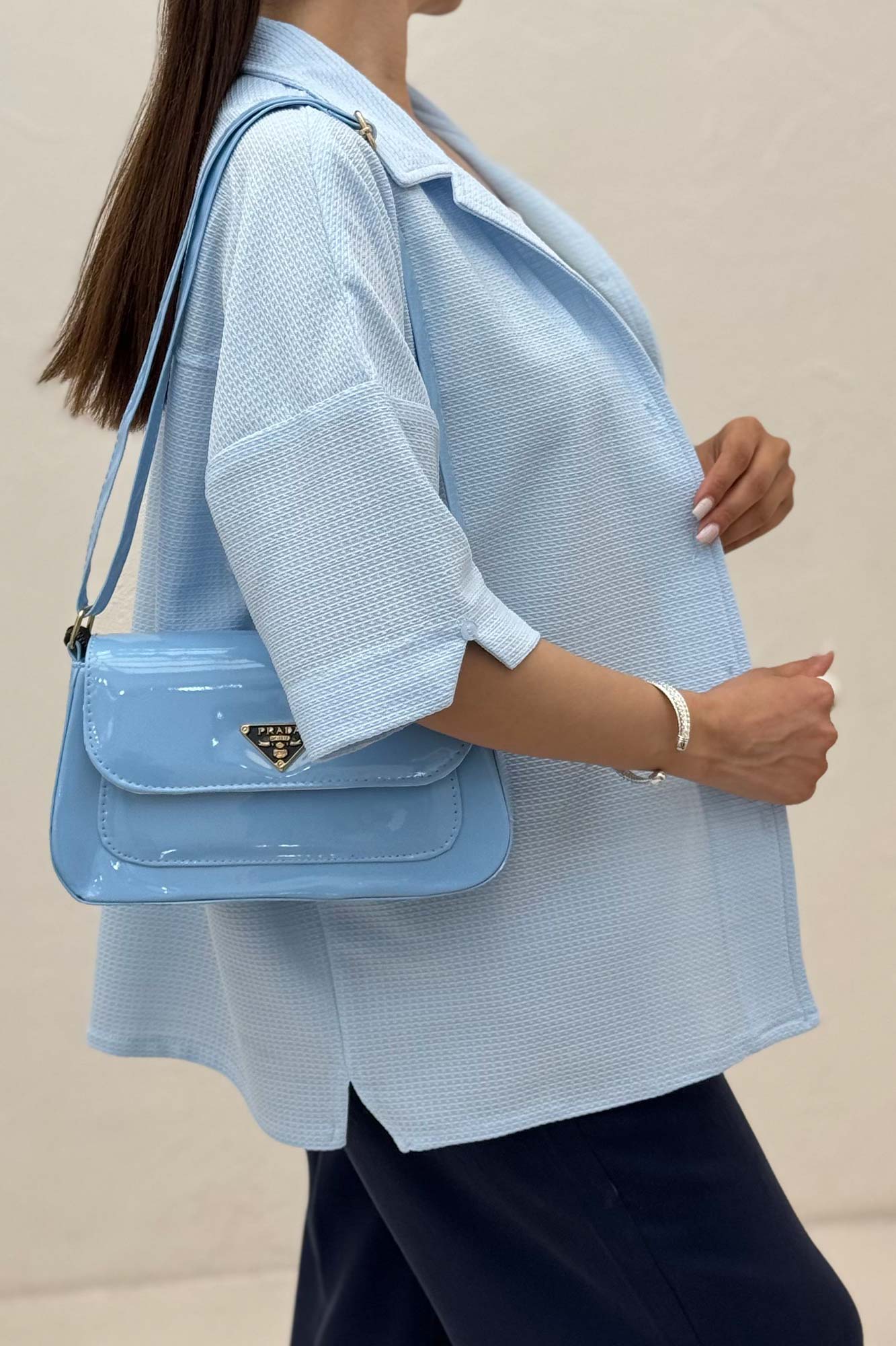 شومیز آستین کوتاه لینن کنفی