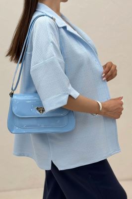 شومیز آستین کوتاه لینن کنفی