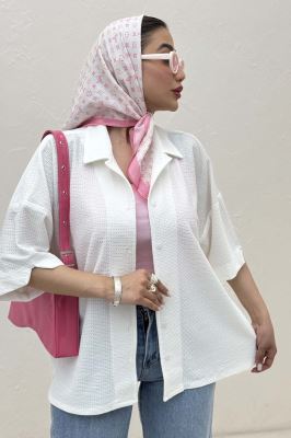 شومیز آستین کوتاه لینن کنفی