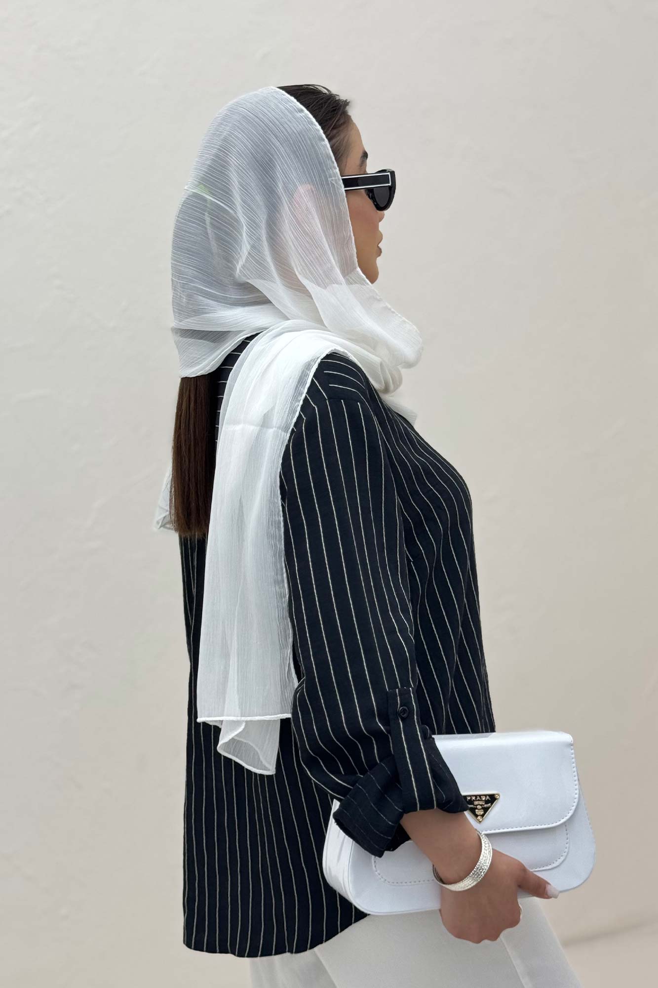 بلوز یقه بلیطی parry راه راه تک جیب