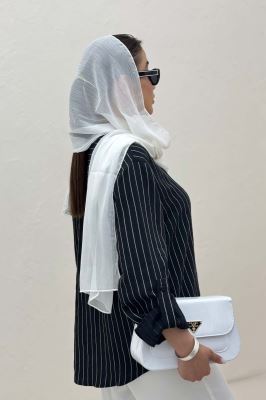 بلوز یقه بلیطی parry راه راه تک جیب