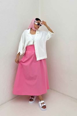 مانتو سیلک یقه شکاری TR