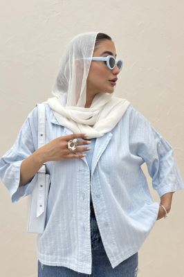 مانتو راه راه یقه شکاری TR