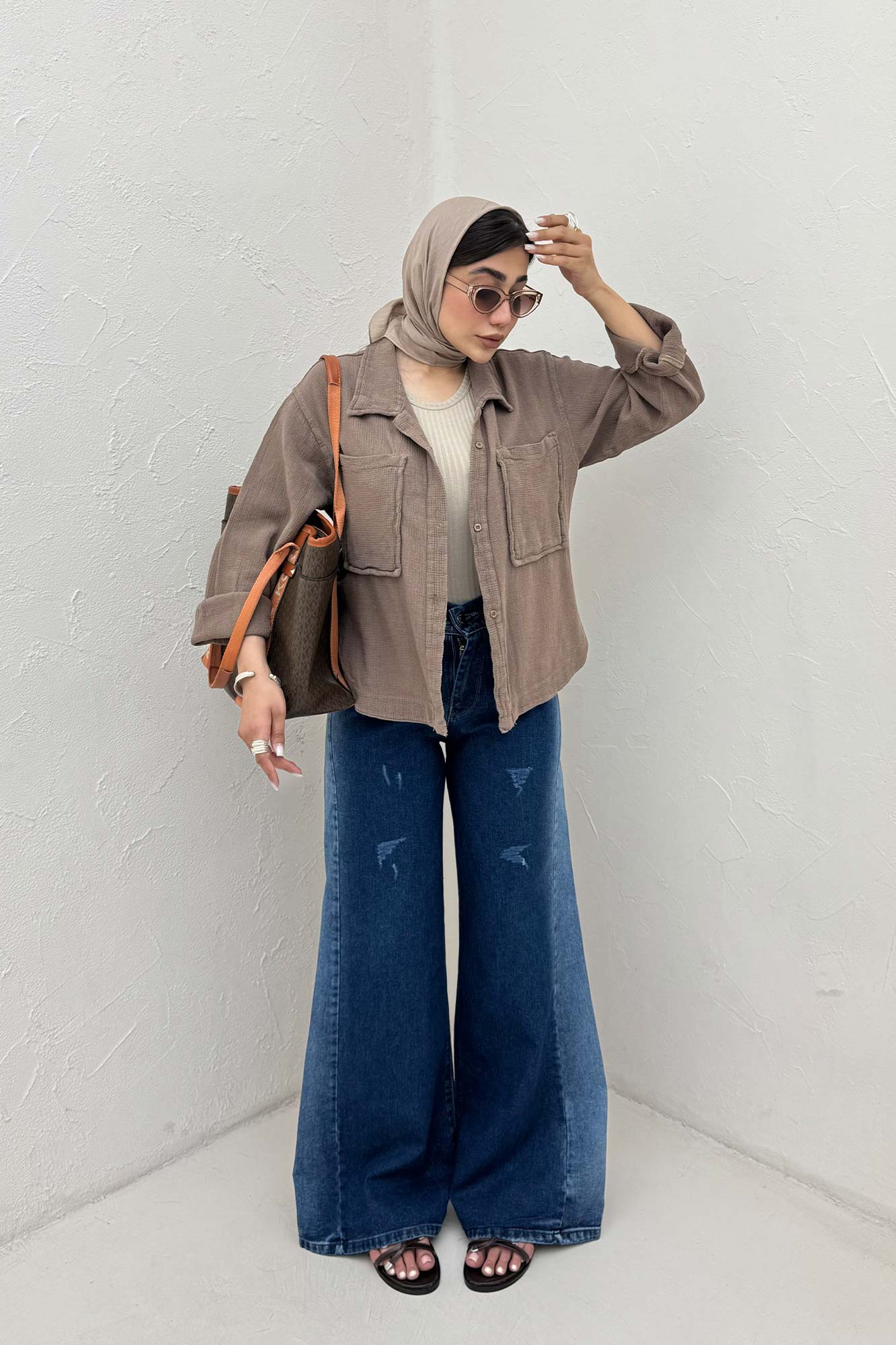 مانتو کنفی کوتاه دو جیب TR