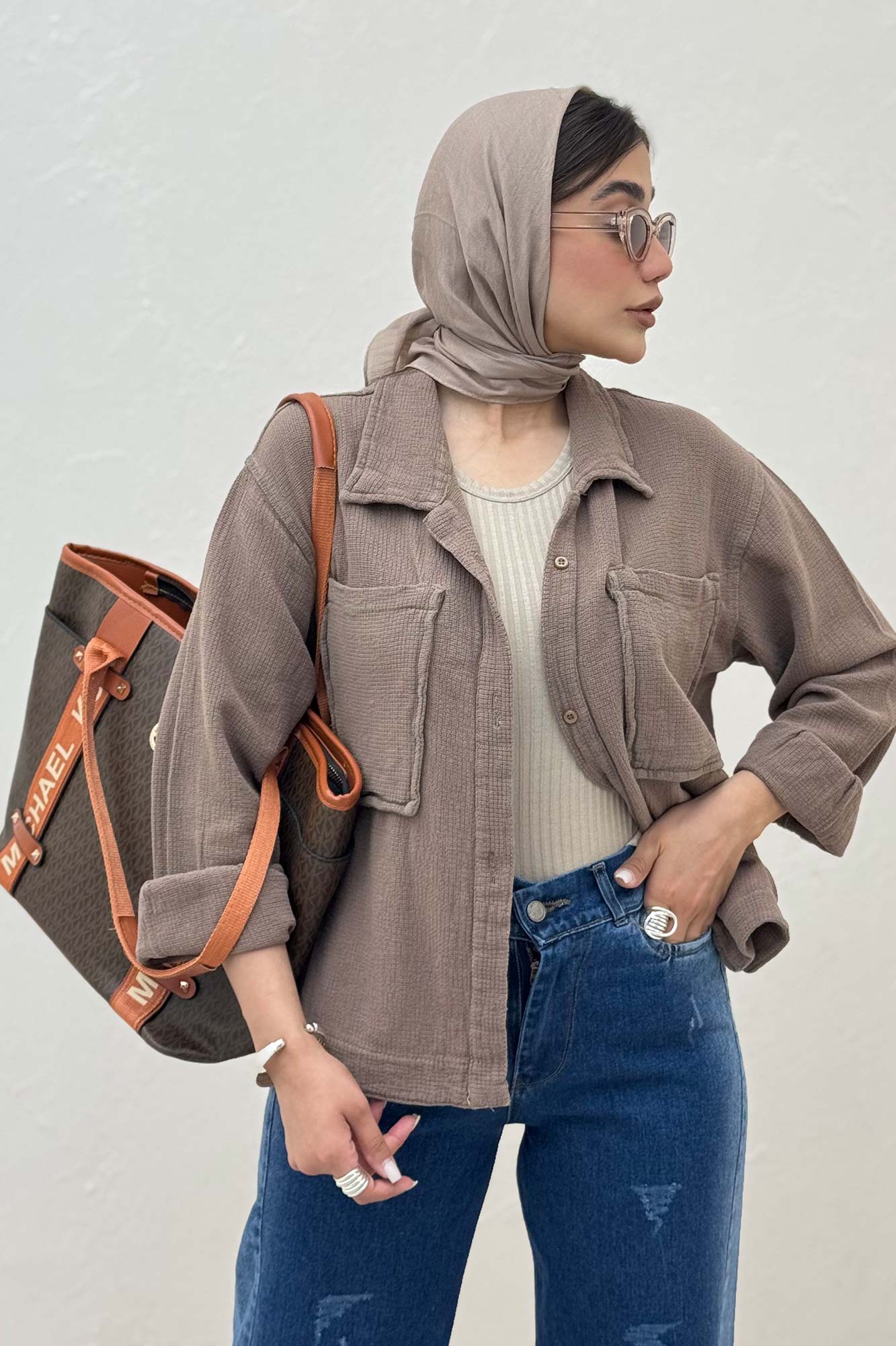 مانتو کنفی کوتاه دو جیب TR