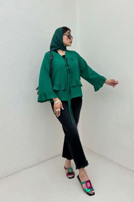 مانتو عروسکی پفکی چین دار لیلین