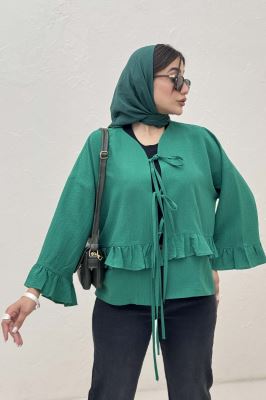 مانتو عروسکی پفکی چین دار لیلین