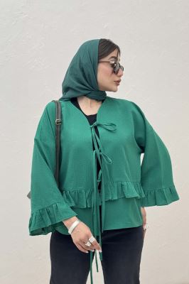 مانتو عروسکی پفکی چین دار لیلین