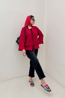 مانتو عروسکی پفکی چین دار لیلین