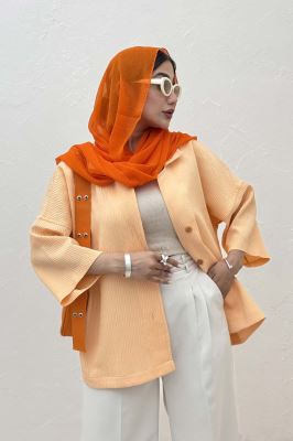 کت یقه شکاری آستین سه رب السا