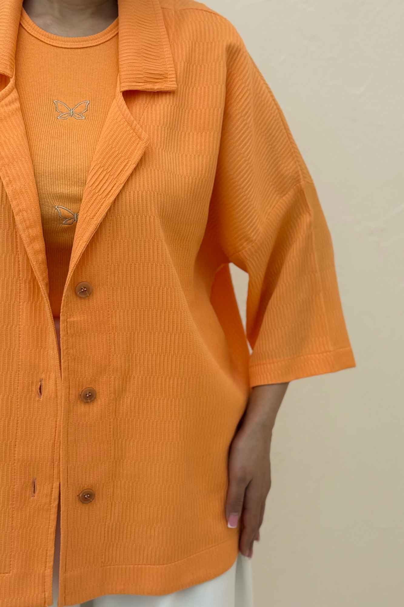 کت یقه شکاری آستین سه رب السا