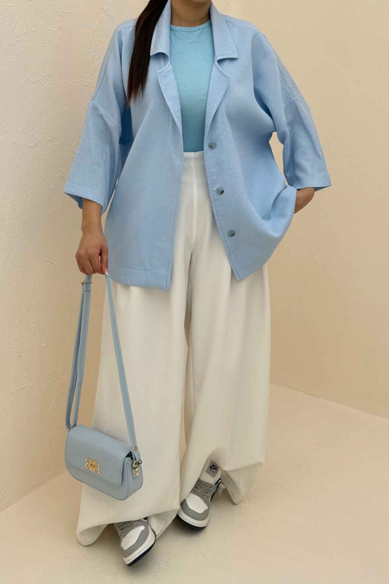 کت یقه شکاری آستین سه رب السا