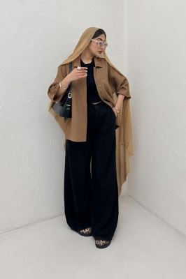 کت یقه شکاری آستین سه رب السا