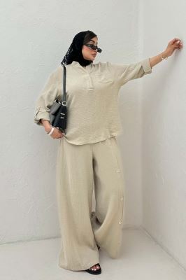 ست بلوز و شلوار دبل فیس آرسین