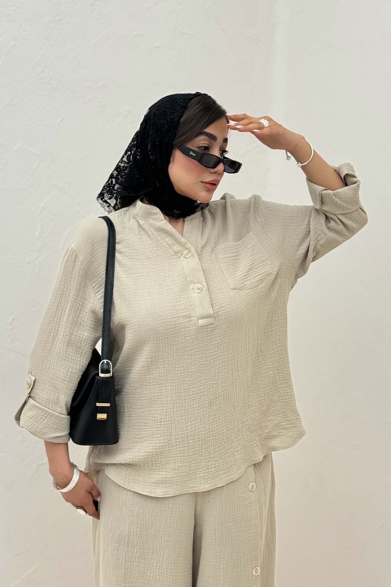 ست بلوز و شلوار دبل فیس آرسین