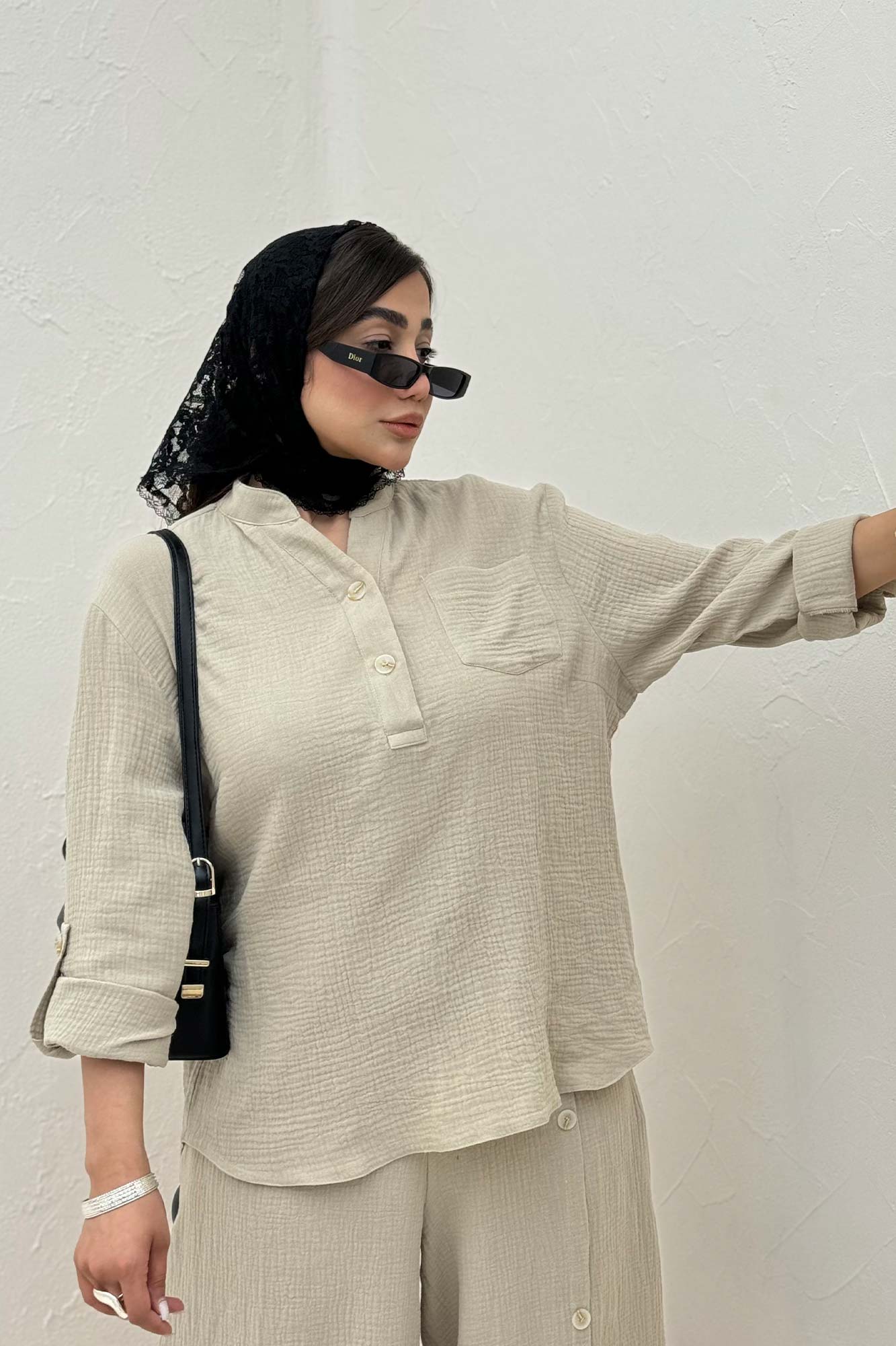 ست بلوز و شلوار دبل فیس آرسین