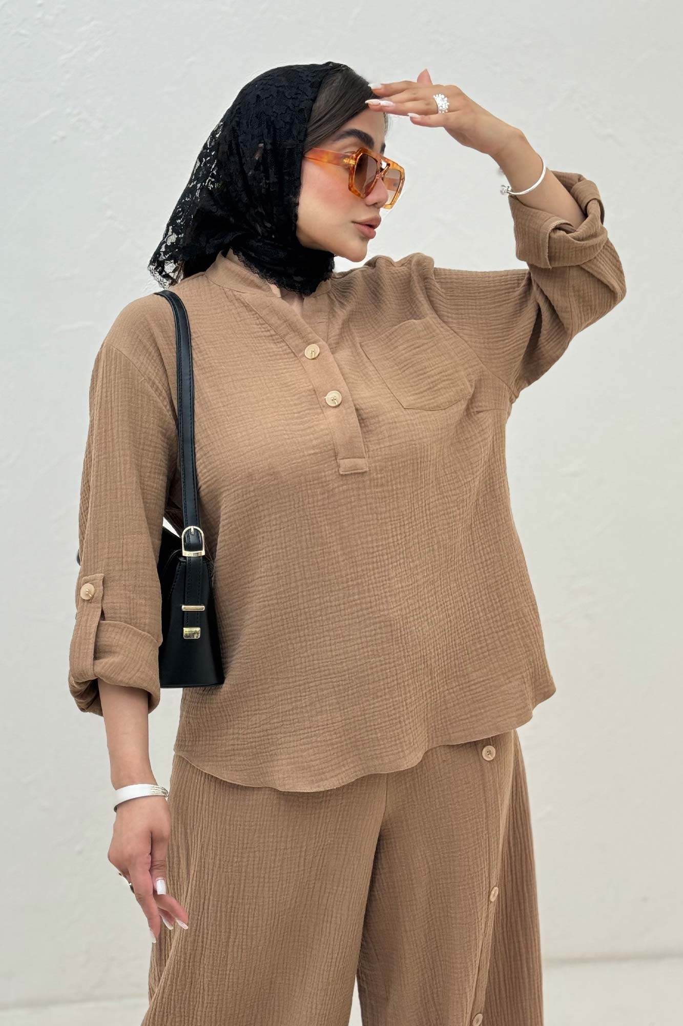 ست بلوز و شلوار دبل فیس آرسین