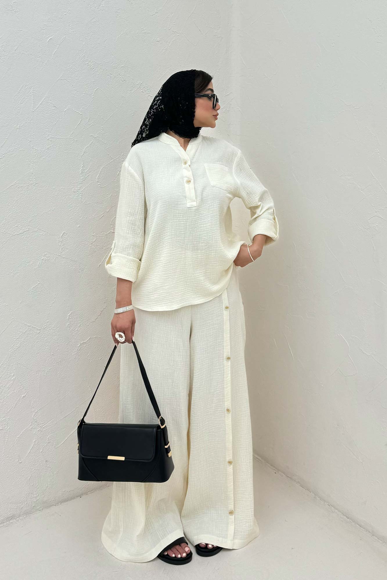 ست بلوز و شلوار دبل فیس آرسین