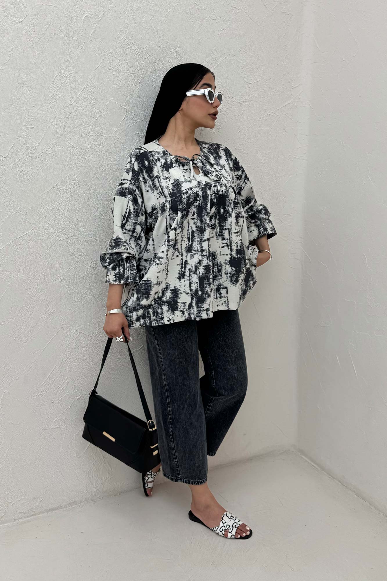 مانتو عروسکی پرینتی چیندار کد 3