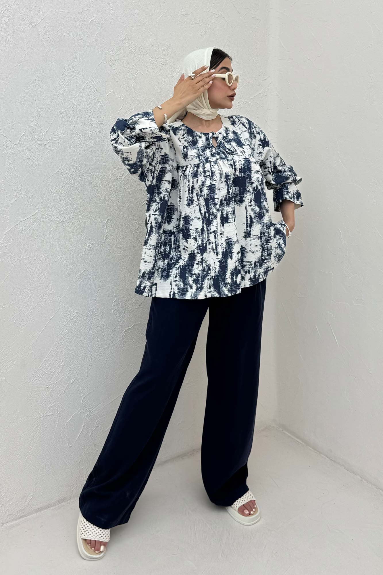 مانتو عروسکی پرینتی چیندار کد 3