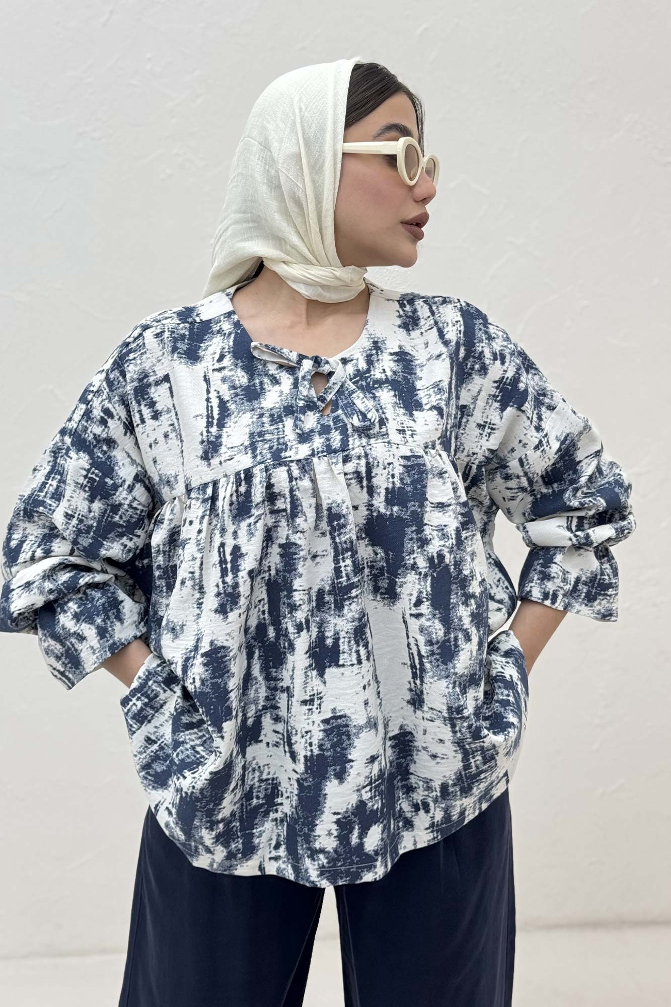 مانتو عروسکی پرینتی چیندار کد 3