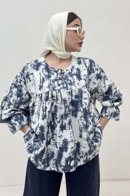 مانتو عروسکی پرینتی چیندار کد 3