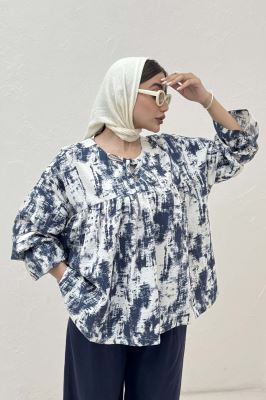 مانتو عروسکی پرینتی چیندار کد 3