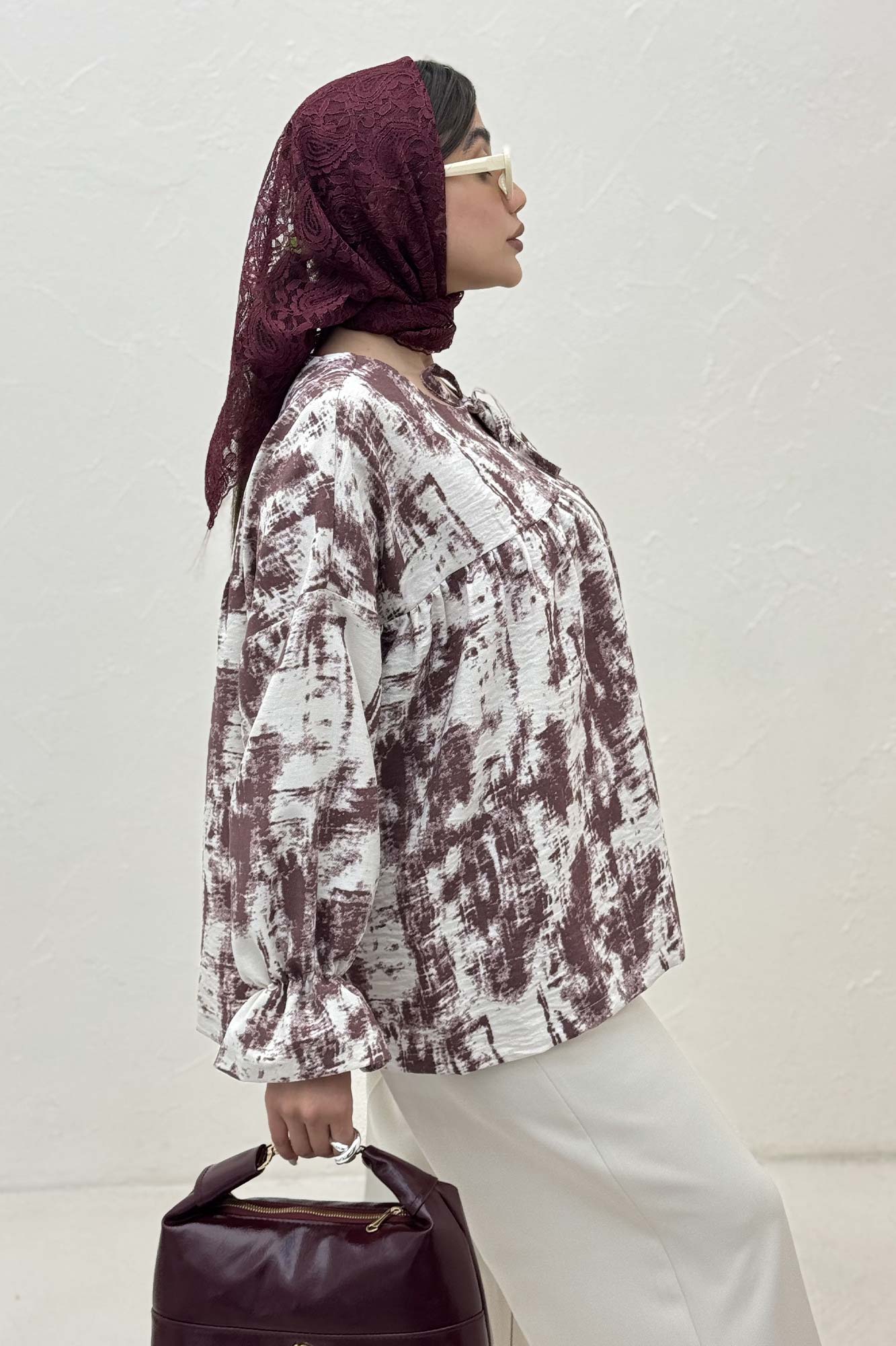 مانتو عروسکی پرینتی چیندار کد 3