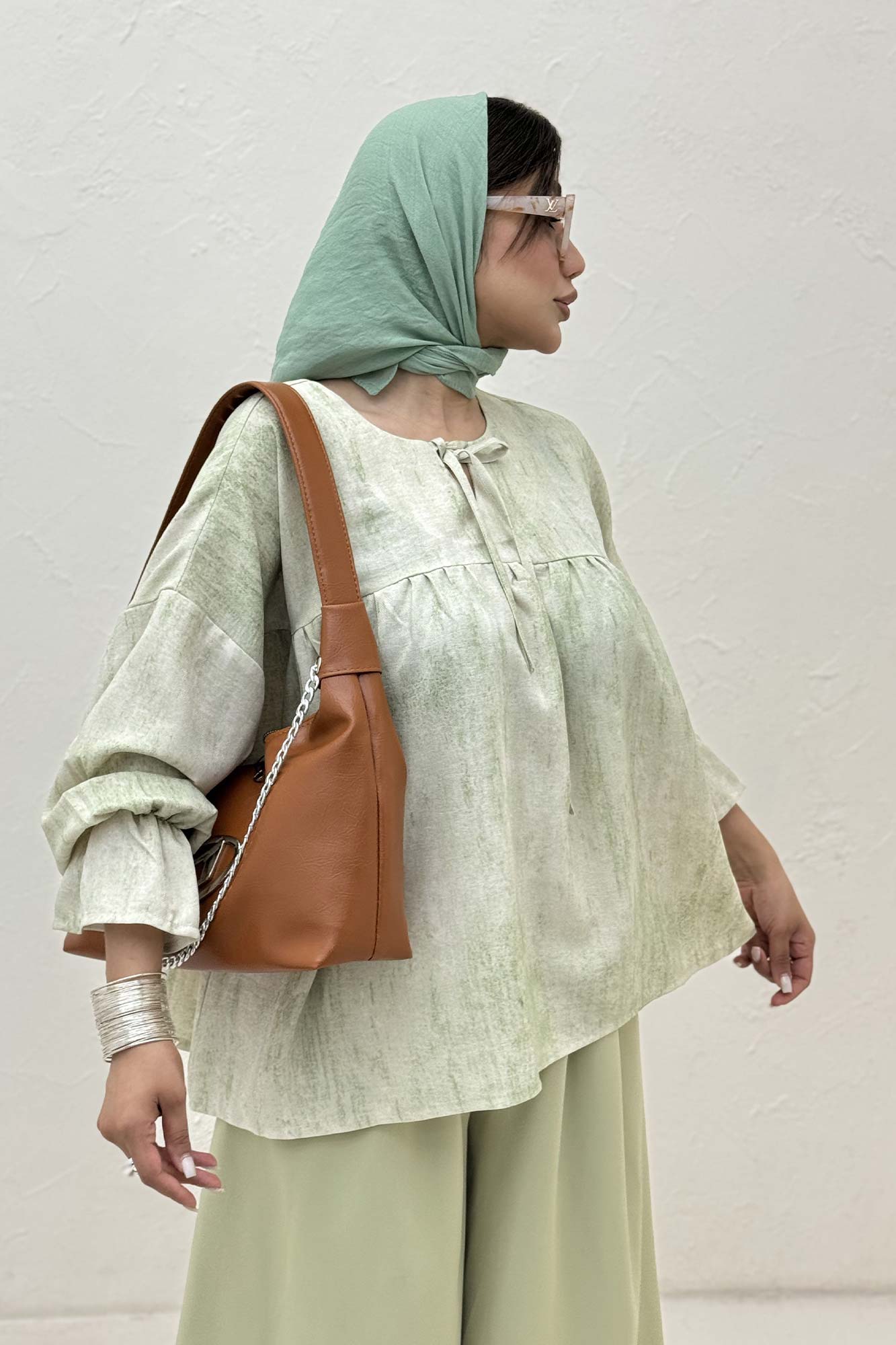 مانتو عروسکی پرینتی چیندار کد 1