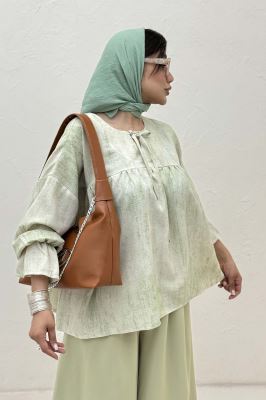 مانتو عروسکی پرینتی چیندار کد 1