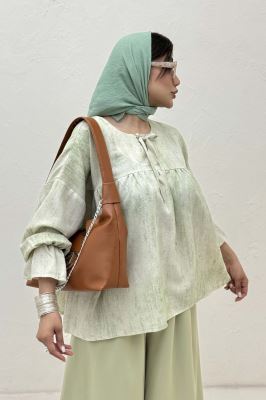 مانتو عروسکی پرینتی چیندار کد 2