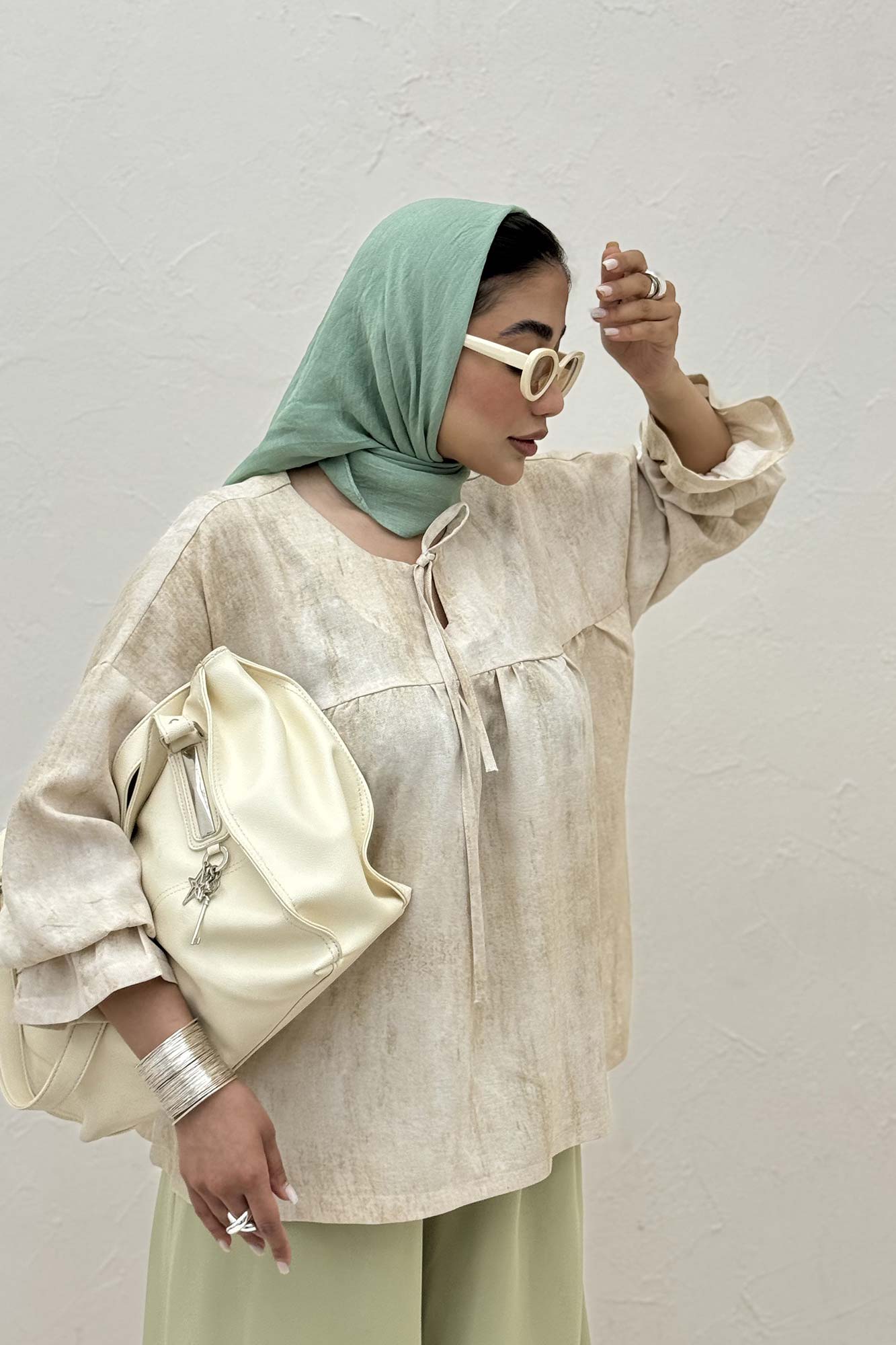 مانتو عروسکی پرینتی چیندار کد 1