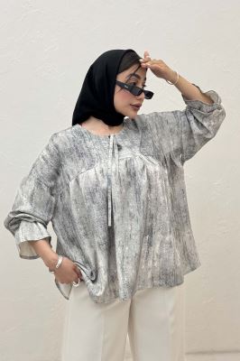 مانتو عروسکی پرینتی چیندار کد 1