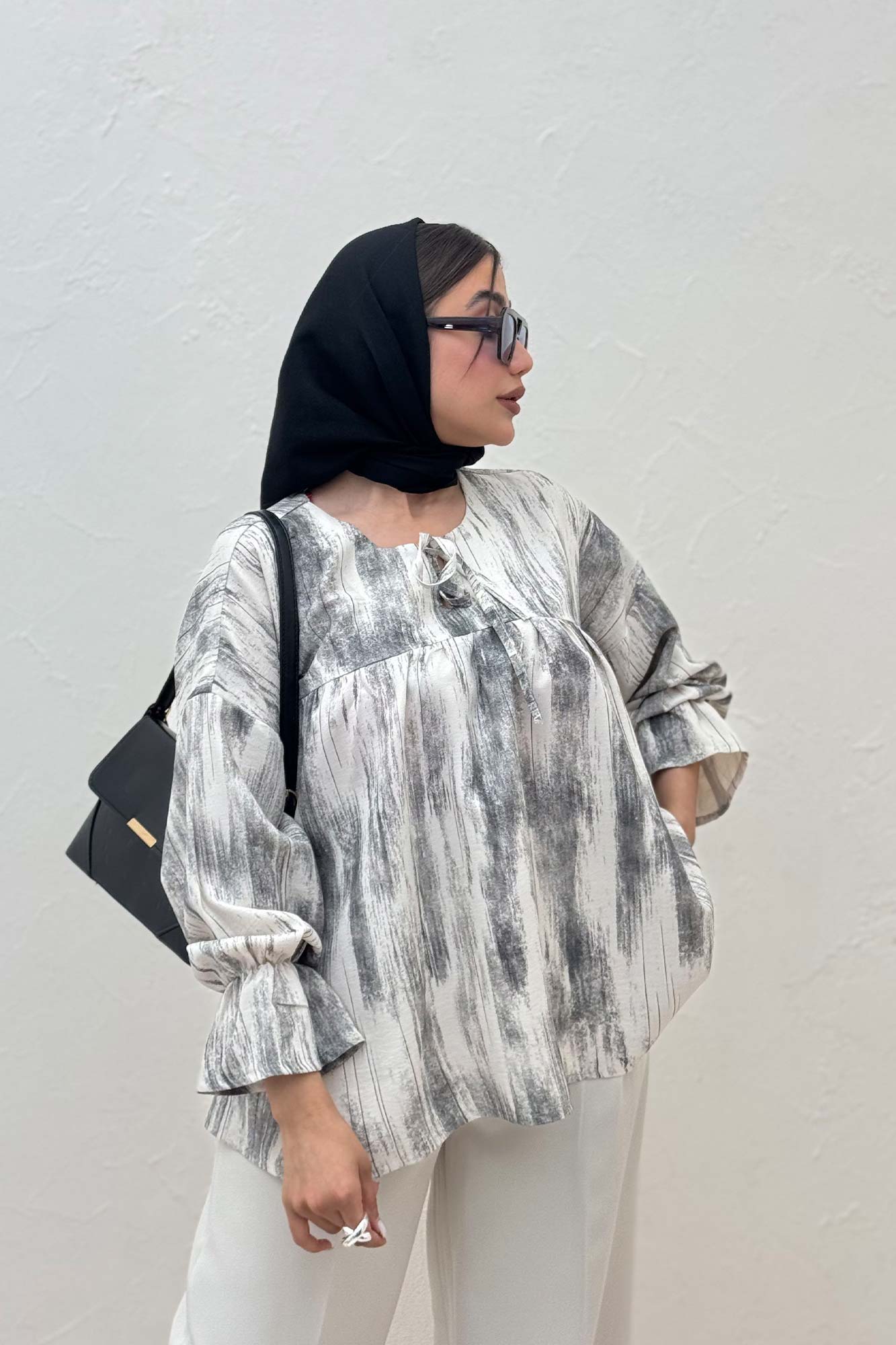 مانتو عروسکی پرینتی چیندار کد 2