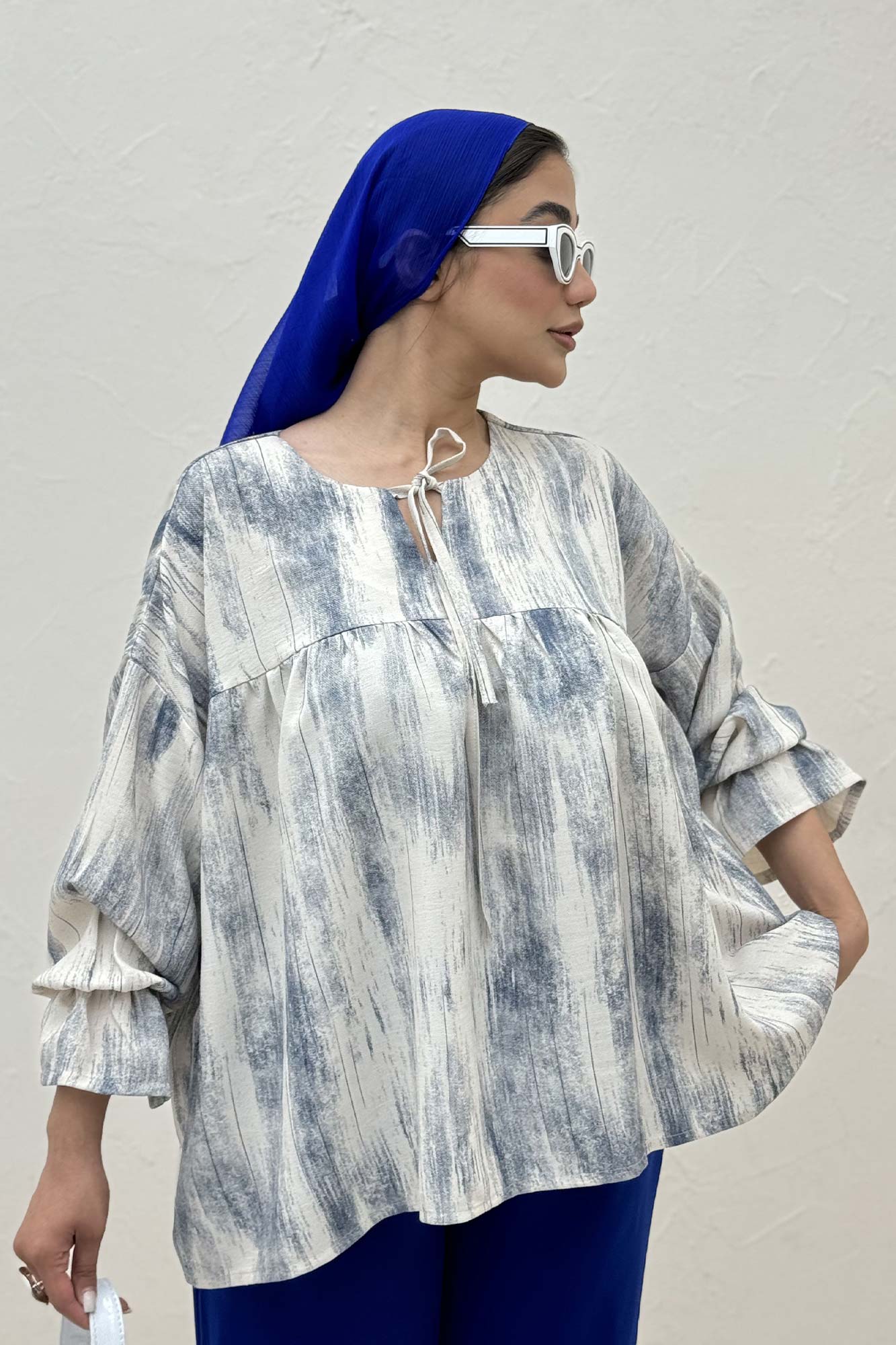 مانتو عروسکی پرینتی چیندار کد 2