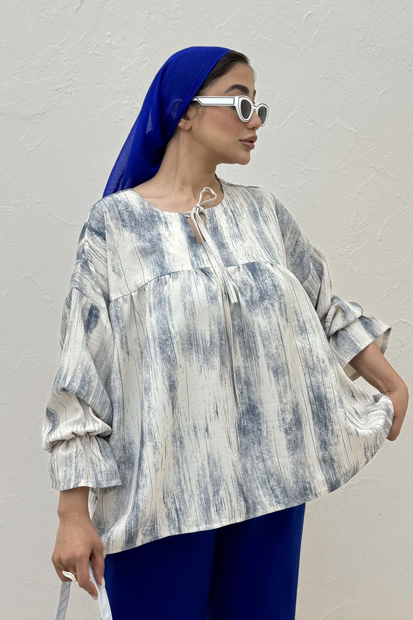 مانتو عروسکی پرینتی چیندار کد 2