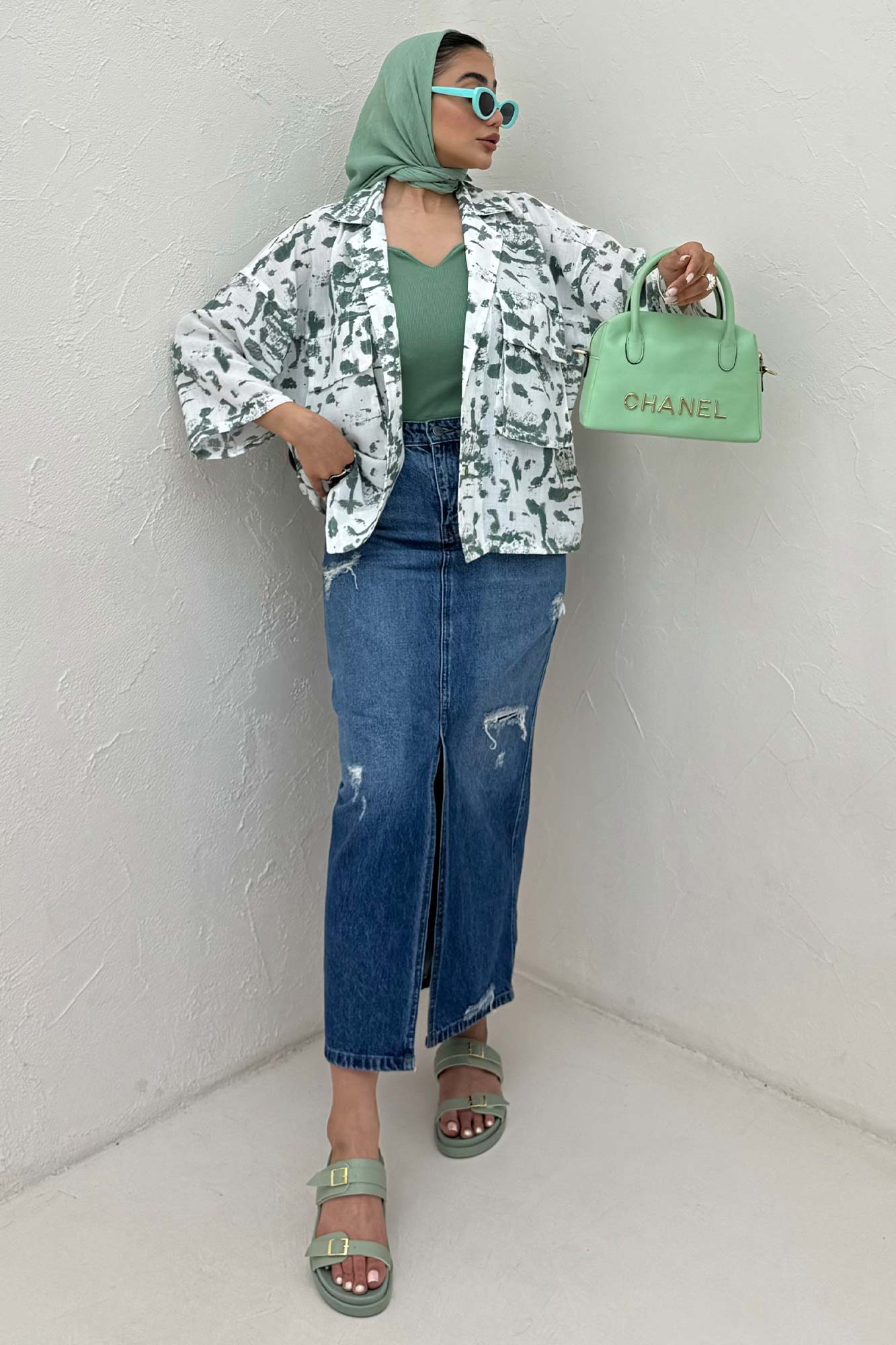 مانتو لینن اسلپ دو جیب کد 2