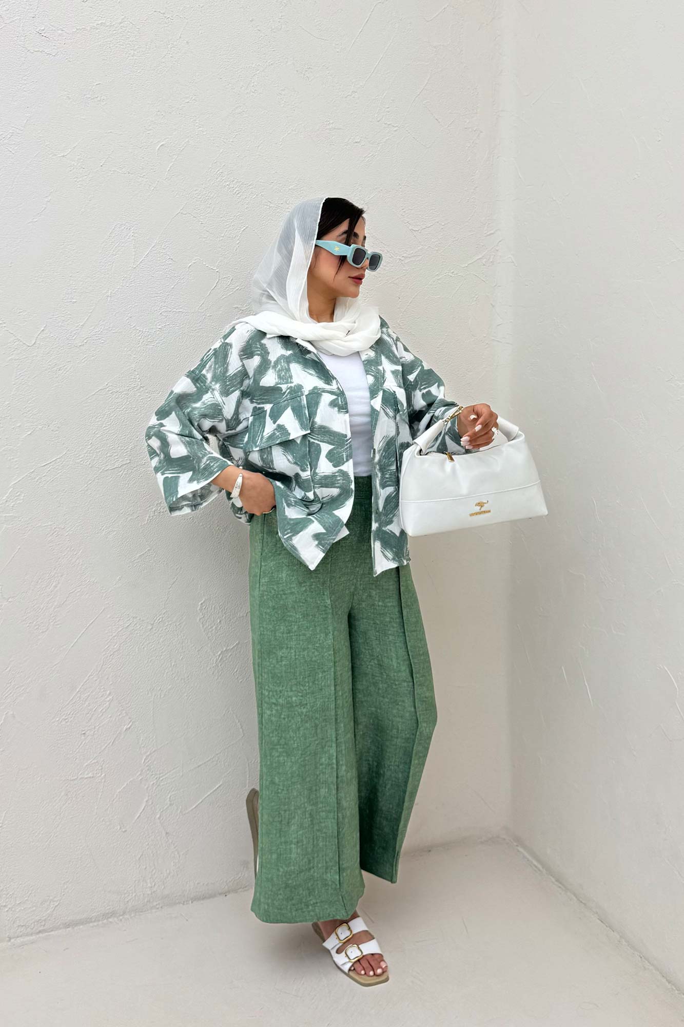 مانتو لینن اسلپ دو جیب کد 1