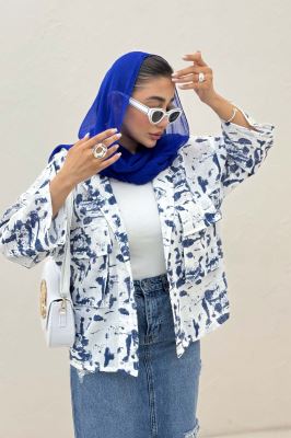 مانتو لینن اسلپ دو جیب کد 2