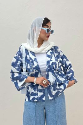 مانتو لینن اسلپ دو جیب کد 1