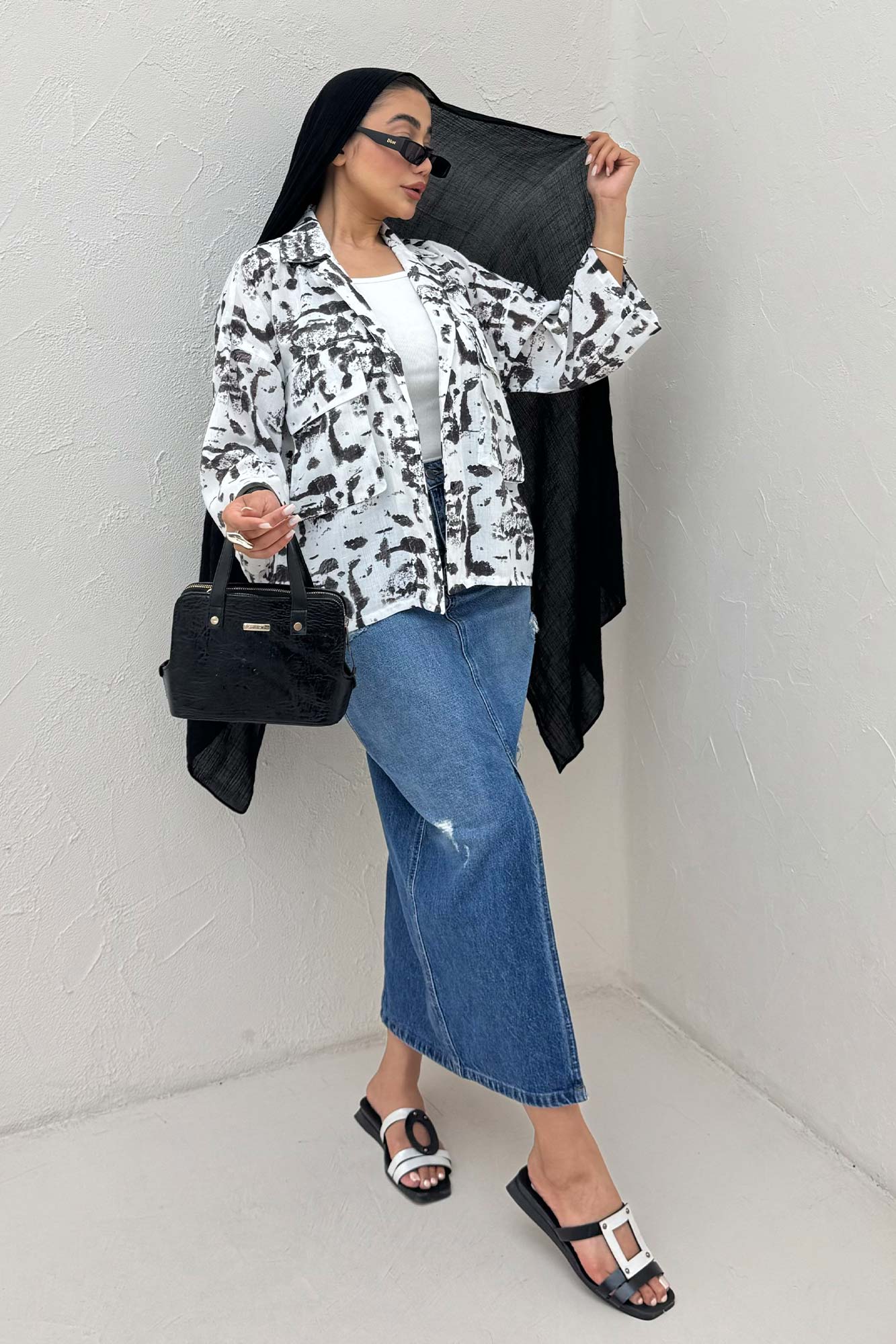 مانتو لینن اسلپ دو جیب کد 2