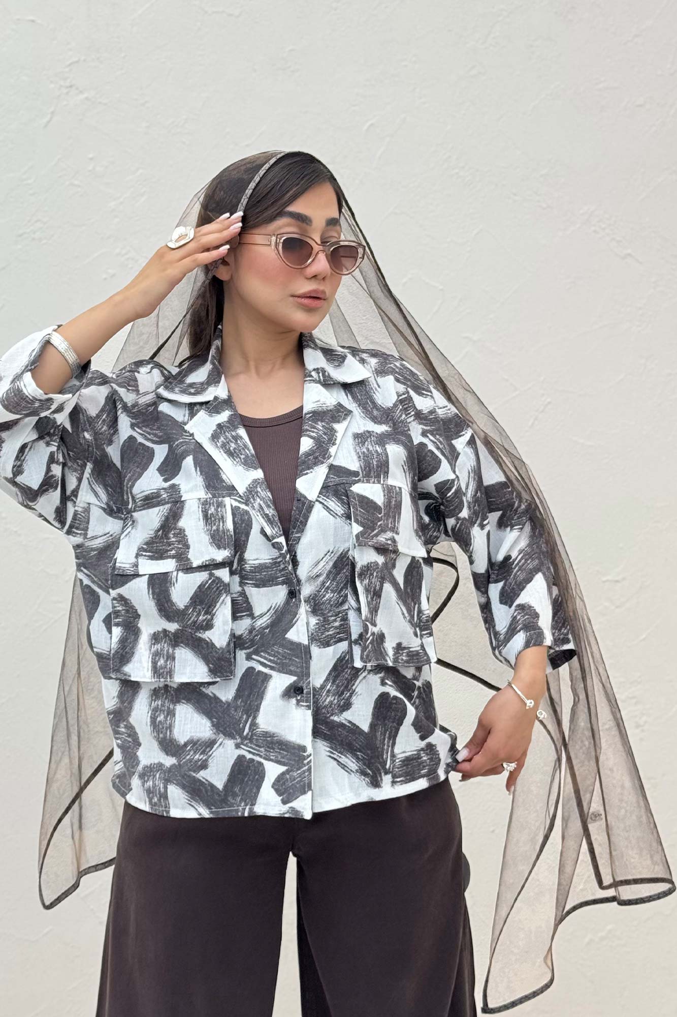 مانتو لینن اسلپ دو جیب کد 1