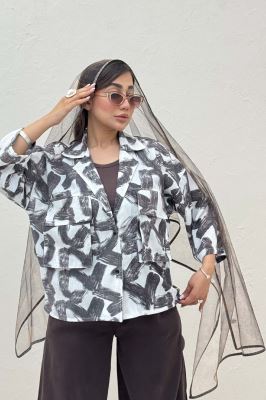 مانتو لینن اسلپ دو جیب کد 1