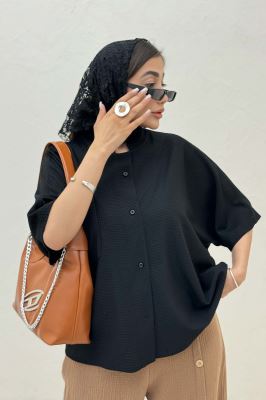 شومیز یقه سه سانت لینن کنفی