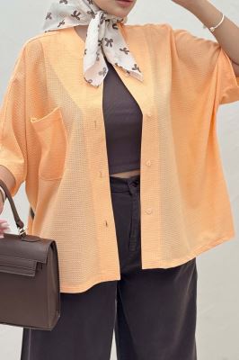 شومیز یقه سه سانت لینن کنفی