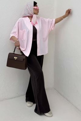 شومیز یقه سه سانت لینن کنفی