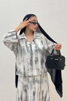 ست شومیز و دامن پرینتی GISA کد 2