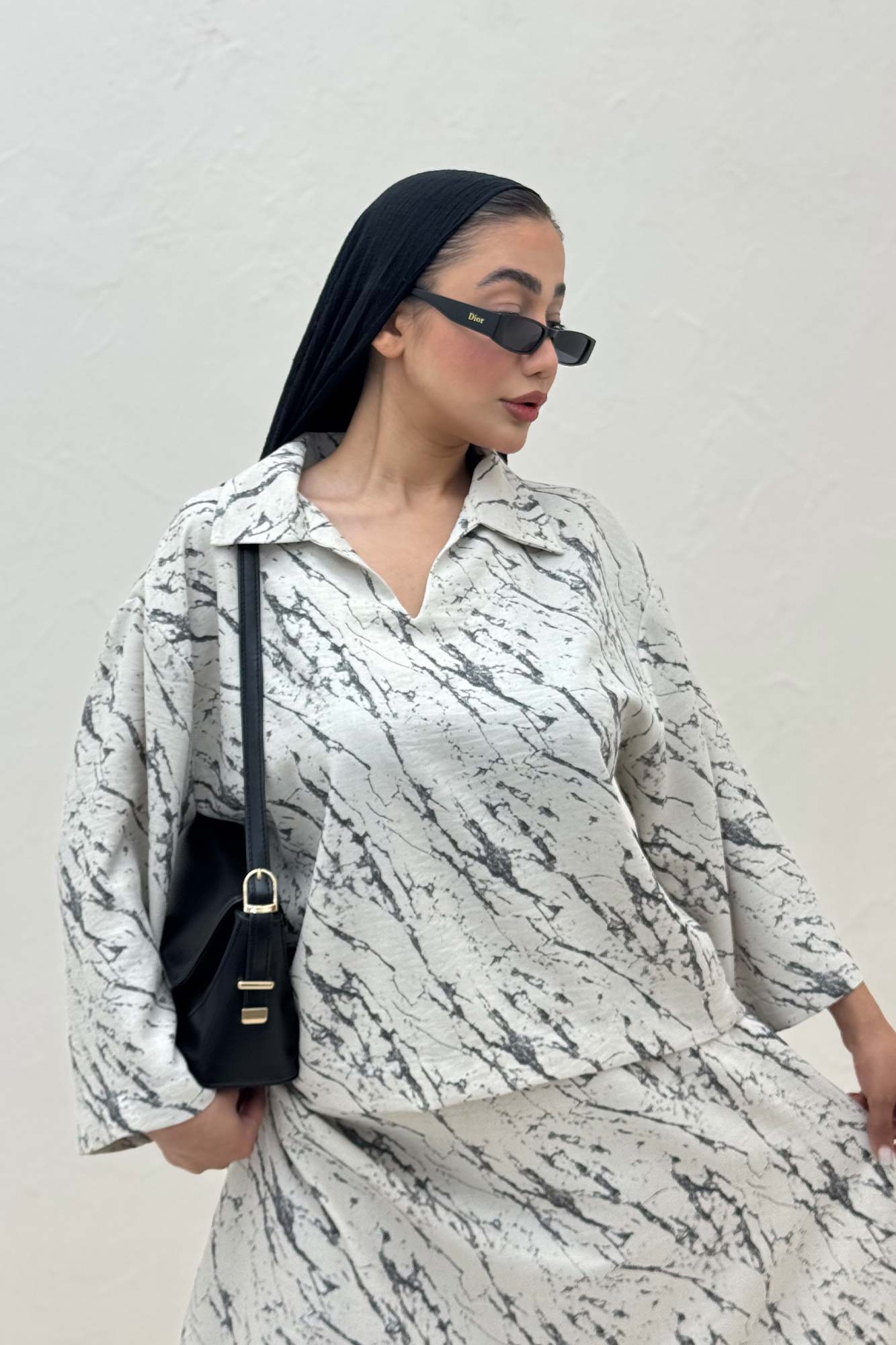 ست شومیز و دامن پرینتی GISA کد 4