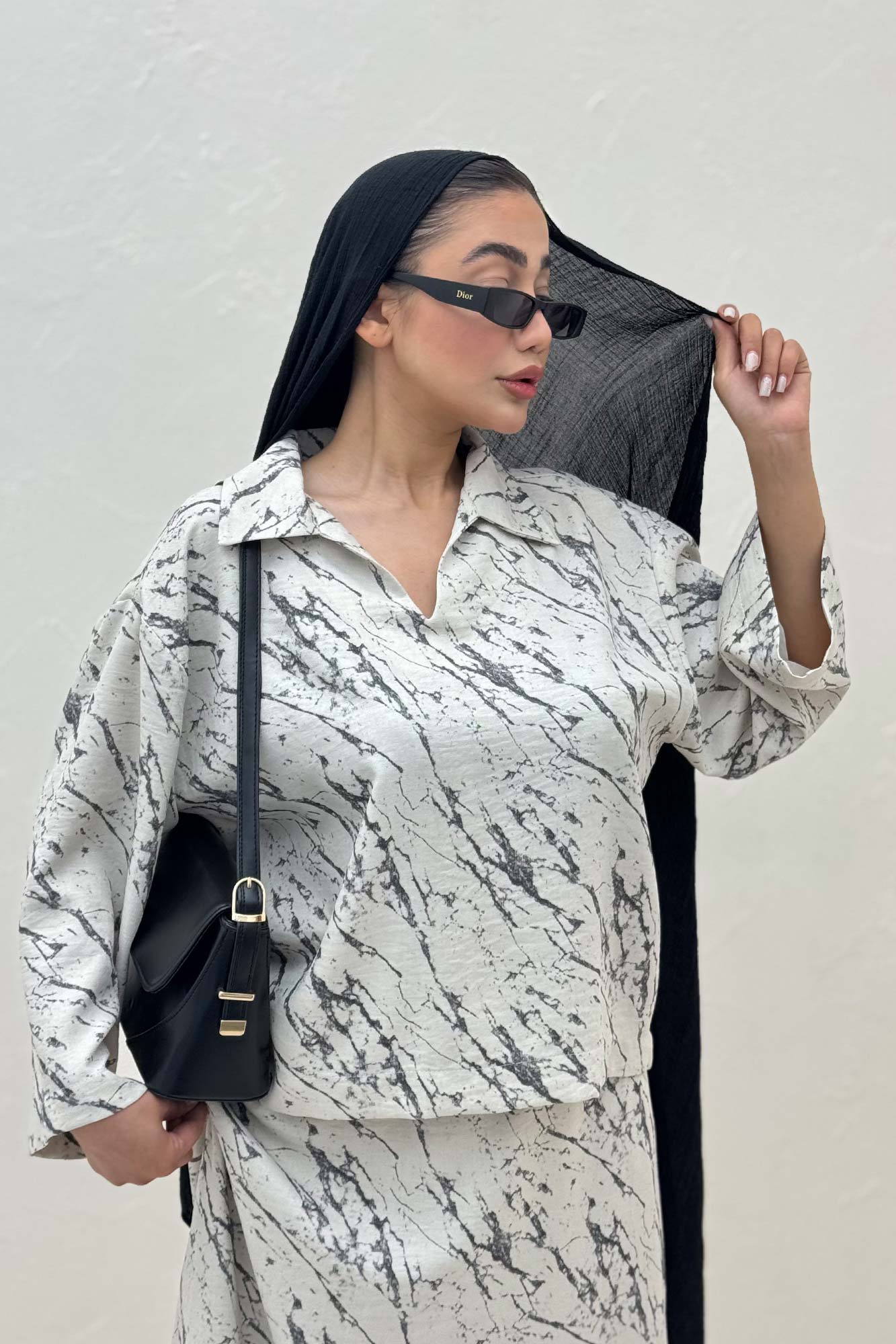 ست شومیز و دامن پرینتی GISA کد 4